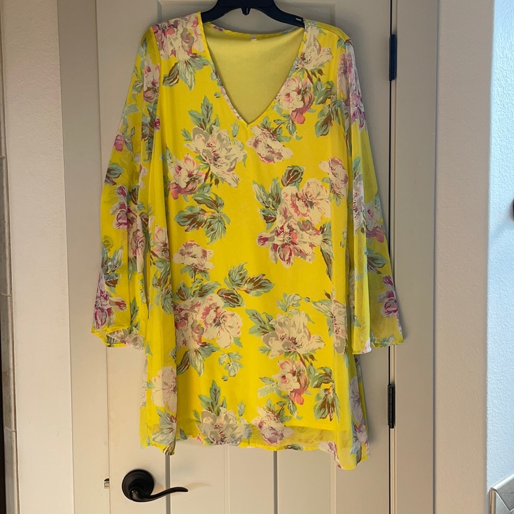 Pinkblush Naternity Floral Dress - Picture 1 of 6